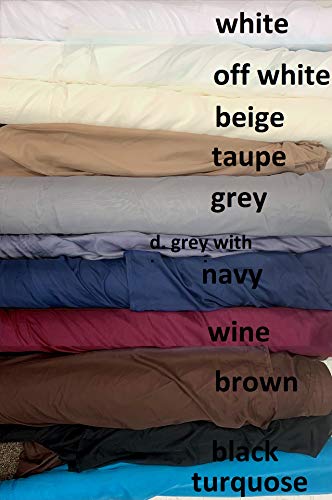 Ikiriska Extra Long Sheer Voile Curtains (2 Panels) For High Ceiling, Custom Made Length 12, 14, 15, 16, 17, 18, 20 24 Feet Long, Wide Drapes For 2 Story Living Room (Brown) #TOP2