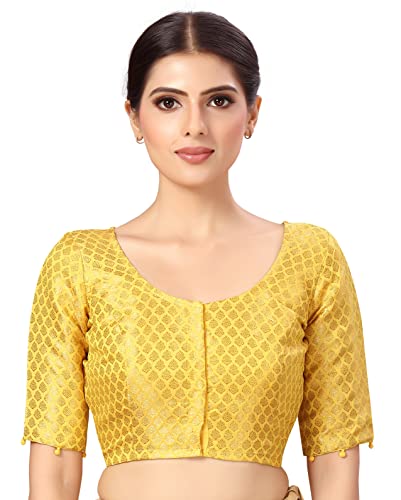 Image of Studio Shringaar Women's Polyester Elbow length sleeves Blouse