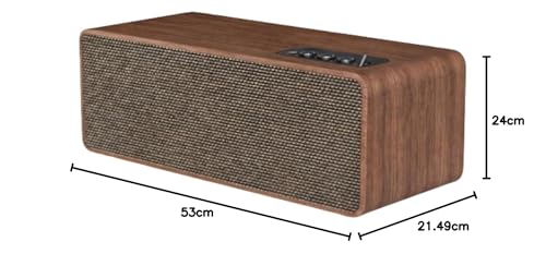 Caixa De Som Com Design De Madeira Conexão Por Bluetooth Da Tomate MTS-2034 Indicador De Led Ideal P