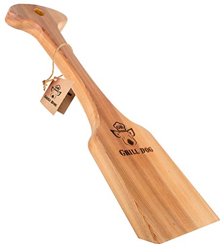 Cedar Wood BBQ Grill Scraper - Perfect for Grilling Hot Dogs and Hogs