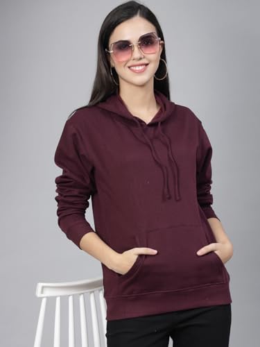 Image of Style Quotient Women Grey Hooded Oversized Sweatshirt