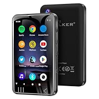 HIFI WALKER G7 Android MP3 Player with Bluetooth & WiFi, 4" Touchscreen, 3GB RAM, 144GB Storage, Supports Spotify, YouTube, Audible, Built-in Speaker, Camera, Safe Usage Settings (Black-144GB)