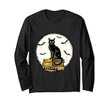 Halloween cat moon bats occult vintage spooky