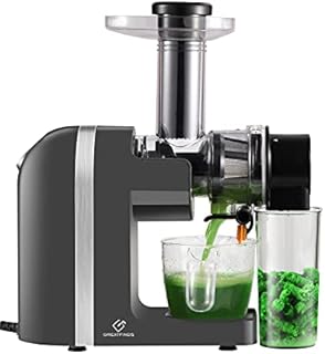 Juicer Machine, Slow Masticating Juicer Extractor, Cold Press Juicer with Quiet Motor and Reverse Function, Anti-Clogging Easy to Clean with Brush for Fresh Fruits and Vegetables Juice