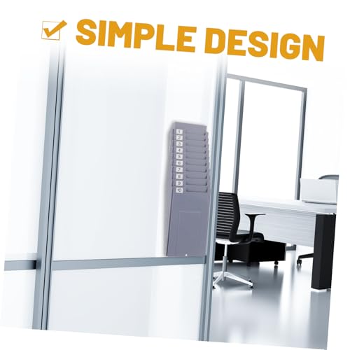 Fiches perdues ? Utilisez ce support mural pour cartes de présence rétractable blanc - 4