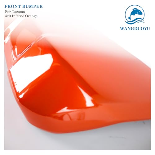 Image of Front Bumper Lower Valance Panel Skid Plate Black Compatible with 2016-2023 Toyota Tacoma - Replaces Part 53911-04210 TO1095205 (Orange Style 4X0)