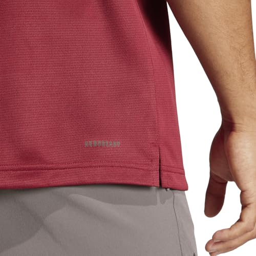 Image of adidas Men's Polyester Geometric Regular Fit Polo Shirt