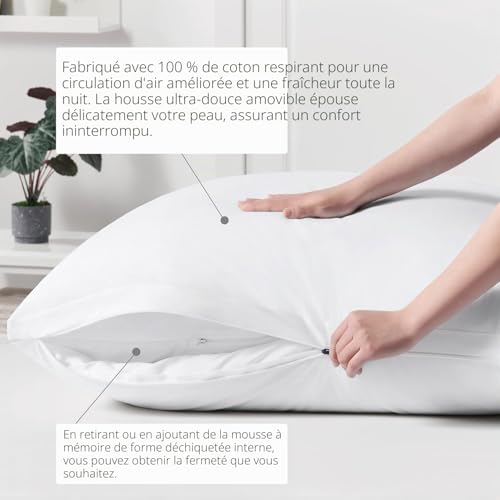 Oreiller ergonomique ACCURATEX contre la raideur cervicale 65x65 - 5