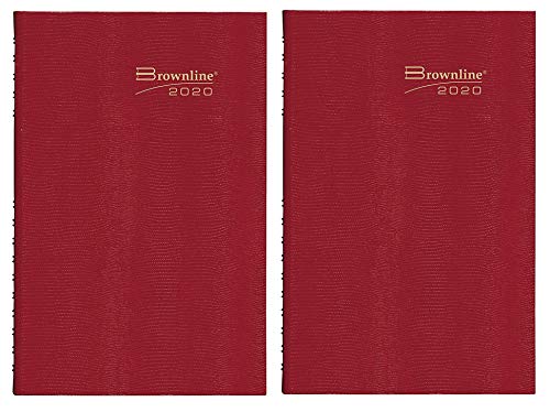 Brownline 2020 CoilPro Daily Planner, Hard Cover, Bright Red, 10.125 x 7.875 Inches (C550C.RED-20) (2)