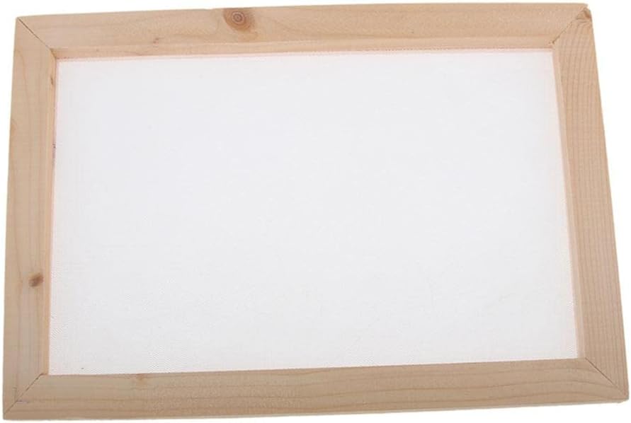 2pcs Ancient Paper Making Method Wooden Paper Making Crafting Papermaking Mould Frame Screen for DIY Handcrafts Supplies