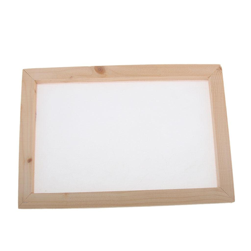 Wooden Paper Making Mould Frame Screen for DIY Paper Handcraft 20x30cm 4