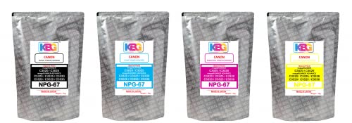 KBGfor Canon (NPG-67) IR C3020 C3025 Advance C3320 C3325 C3330 C3520 C3525 C3530 | Black, Cyan, Magenta, Yellow Set of 1KG X 4