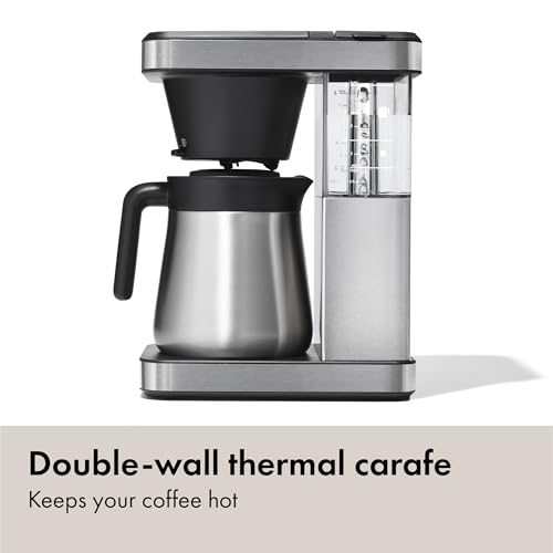 OXO Brew 8-Cup Coffee Maker - Single-Serve & Carafe, Thermal Stainless Steel, SCA Certified by OXO - Image 4