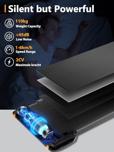 WalkingPad Z1 Under Desk Treadmill, Walking Pad Foldable for Home Office 6Km/h, Compact Treadmill for Small Spaces with Remote Control & App - 4