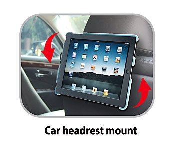 Aidata Isp202Wn Ipadstand Multi-Function Stand, White Shell With White And Blue Ring For Use With Ipad 2; Ipadstand Can Spin Smoothly With Angle Adjustments Between Vertical And Horizontal Views #TOP5