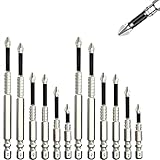 High Magnetic Screwdriver Drill Bit Set, 2025 New Strong Magnetic Durability Screwdriver Drill Bit Set, Anti-Slip Magnetic Electric Screwdriver Set(6PCS*2)