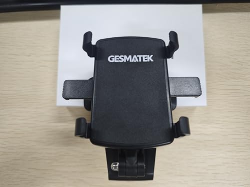 حامل موبايل للسيارة يدور 360 درجة متوافق مع نظام تحديد المواقع والجوالات من 4.0 الى 7.0 بوصة من جيسماتيك، اسود