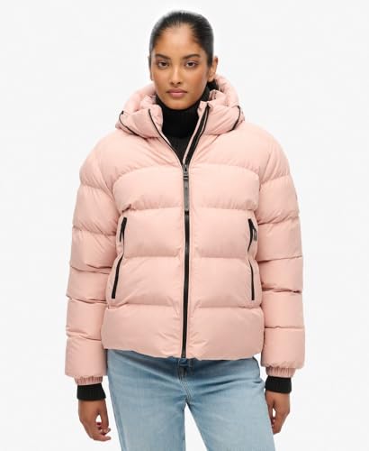Doudounes Superdry Hooded sports puffer jkt vintage blush FR - vue 8