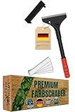 Green Home Farbschaber PREMIUM 30 cm Tapetenschaber [Schnellwechselvorrichtung]...