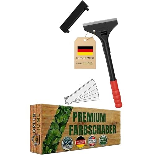 Farbschaber PREMIUM 30 cm Tapetenschaber [Schnellwechselvorrichtung] - 100 mm inkl. 5 Ersatzklingen