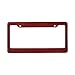 BLVD-LPF OBEY YOUR LUXURY Real 100% Red Carbon Fiber License Plate Frame Tag Cover FF - C with Matching Screw Caps - 1 Frame