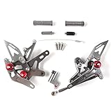 Arashi (Version 2.0) Rearsets for Kawasaki Ninja 250 2018-2023 / Z250 2019-2022 / Ninja 500 2024 Motorcycle Accessories Adjustable Footrests Foot Peg Rear Sets Gray Ninja250 Ninja500