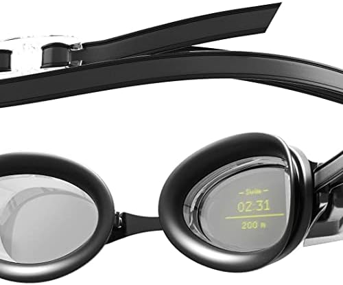 FORM Smart Swim Goggles with Free 1-Year Membership, Fitness Tracker with a See-Through Display That Shows Your Metrics While Swimming