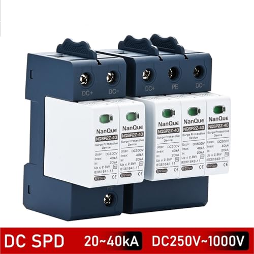 Parafoudre de protection DC 250V 3P 20-40kA pour installation photovoltaïque sécurisée - 2