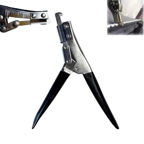 Radiator Repair Tool, RadiatorPliers Set, Universal Pliers, AluminumRadiator Tank Repair Lifter Tool Car Water Tank Opening Pliers, Repair Tools, for Condenser, Evaporator Maintenance (Black)