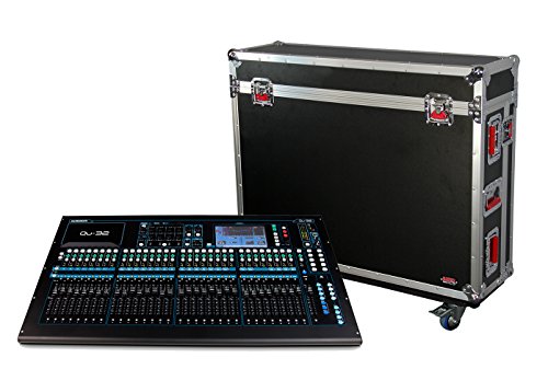 Gator Cases G-TOUR ATA Style Road Case - Custom Fit for Allen and Heath QU32 Mixer with Dog House and Heavy Duty 4