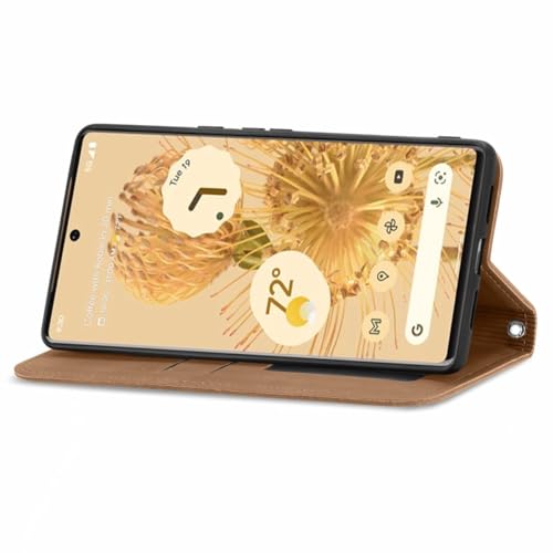 Étui pour Google Pixel 6 König Design marron avec support clapet - 4