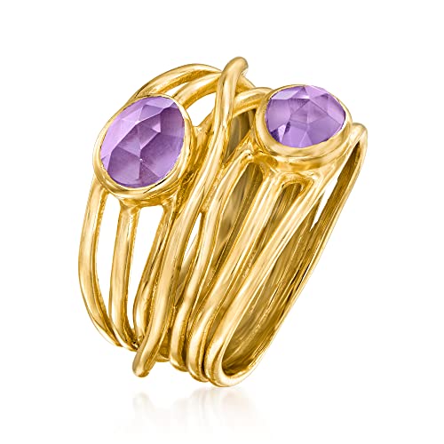 Ross-Simons Gemstone Highway Ring In 18Kt Gold Over Sterling #TOP2