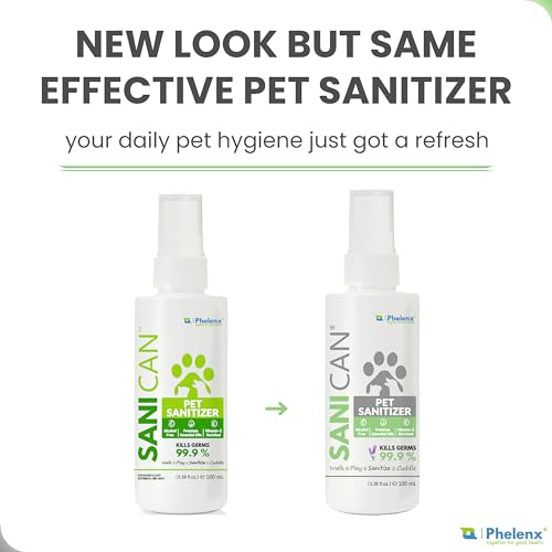 Image of Pet Sanitizer 100 ml (First in India Alcohol-Free Paws & Coat Sanitizer for Dogs & Cats)