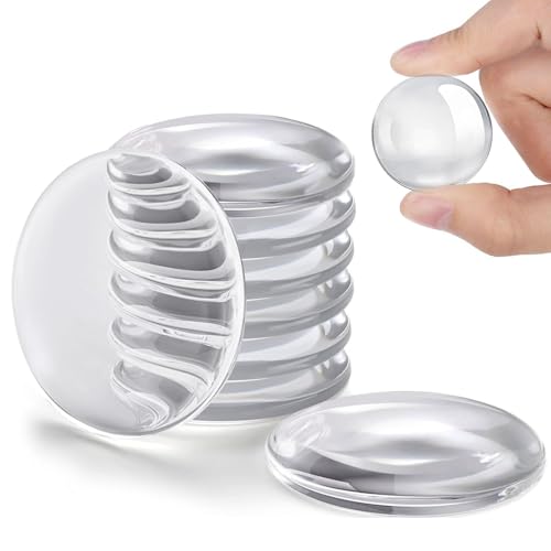 Hantoc 8Pcs Butée de Poignée de Porte Murale, Butée de Porte Transparent Adhésive Butoirs de Porte en Silicone pour Portes De Placard, Cuisine,Salle De Bain,Bureau 40 x 8 mm