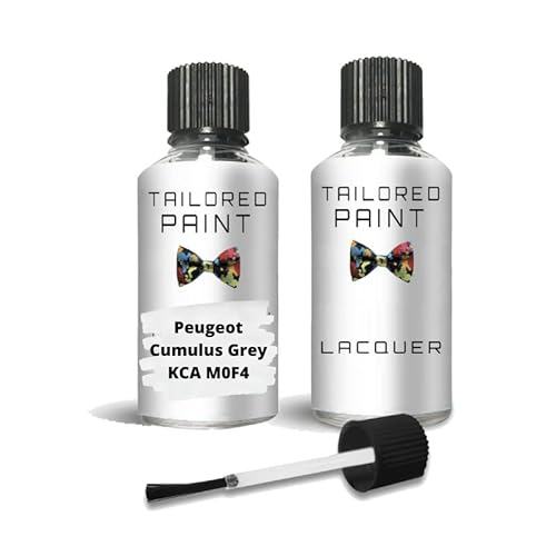 For Peugeot Cumulus Grey KCA M0 F4 Touch Up Paint Pen With Brush (Touch Up Paint + Lacquer)