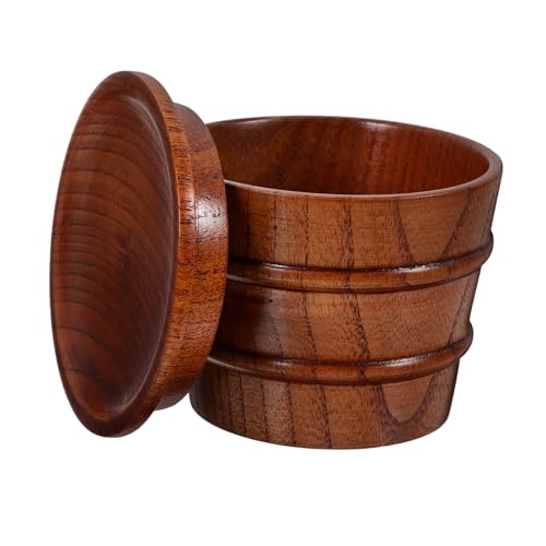 Tazas de madera auténtica Gatuida de 210 ml con acabado artesanal sutil 7