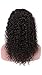 Deep Curly Lace Front Wigs - Brazilian Deep Wave Curly Human Virgin Hair Wigs Unprocessed 13X4 Lace Front Deep Curly Wigs Natural Color (16inch, 13X4 Lace Fronrt Wig)