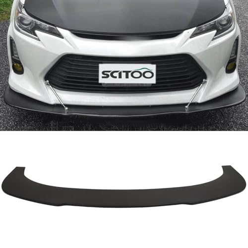 SCITOO 1PC Front Lip Spoiler V2 Style Universal 67" Accessories Matte Black Front Bumper Lip Chin Spoiler Splitter Diffuser Protector Body Kit