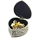 falado Wingostore Emboss Alloy Metal Music Box Wind Up and Golden Movement Music Box for Christmas/Birthday/Valentine's Day (HearShapedMetalYMSS, You are My Sunshine)