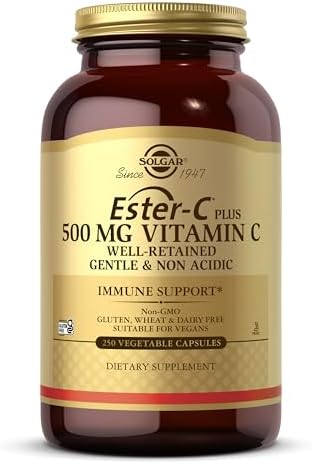 Solgar Ester-C Plus 500 mg Vitamin C Vegetable Capsules - Food Su...