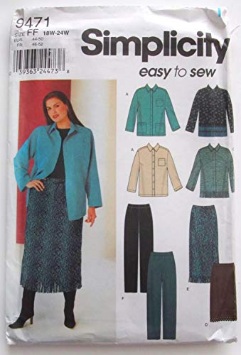 Patron de couture Simplicity 9471 jupe et pantalon d'ajustement impeccable - 2