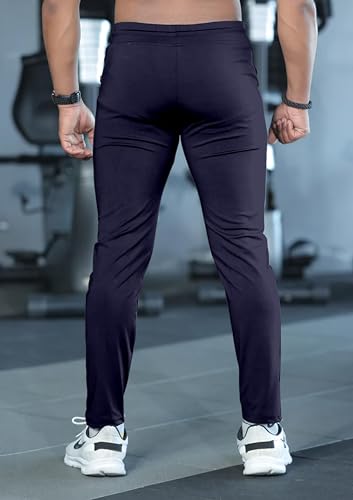 Image of FTX Men Solid Regular Fit Polyester Track Pant (Pack of 3)