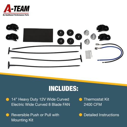 A-Team Performance 110011 Universal Electrical Radiator Cooling Fan 14 Inch thumb #4