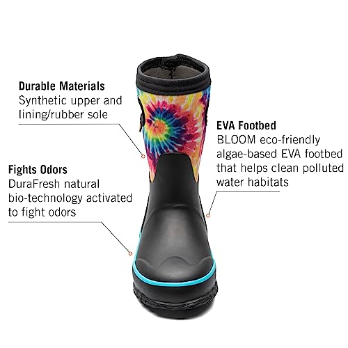 Image of BOGS Grasp Kids Waterproof Rain Boots, Insulated Winter Snow Boots | Winter Boots, for Rain, Snow & Mud with Easy Pull-On Handles for Toddlers, Boys & Girls, All-Weather Protection