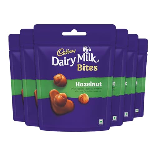 Image of Cadbury Dairy Milk Bites Hazelnut Chocolate Pack, 30 g (Pack of 6)