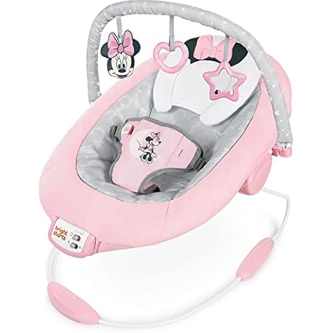 Bright Starts, Disney Baby, Hamaca Mecedora para Bebé Minnie Mouse Rosy Skies Cover