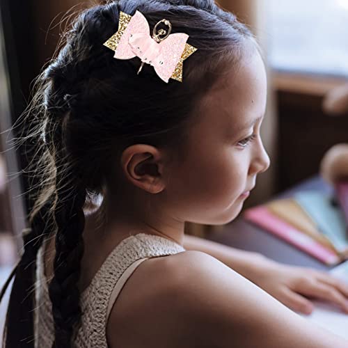 Eomtur Glitter Ballet Hair Bows With Rhinestones - 2Pcs Dance Hair Clips And Accessories For Girls thumb #6