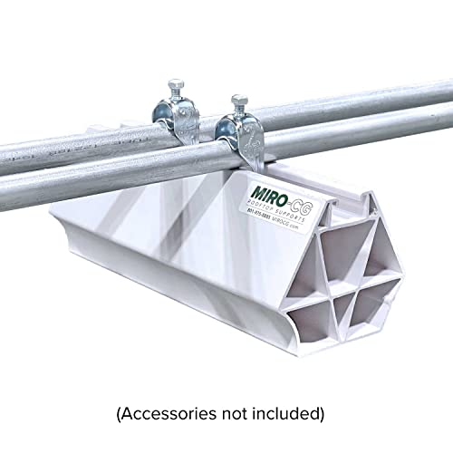 M-Hex 6" Rooftop Pipe Support With Strut For Supporting Conduit And Other Piping On Roofs | Three Sides – Strut, Pipe Saddle, Flat (1) #TOP4