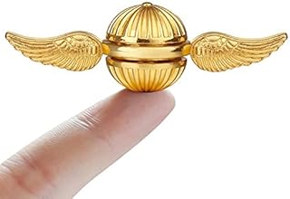 Golden Fidget Spinner for Kids, Metal Magic Orb Ball Handheld Finger Toy for Stress Relief, Adult Desk Office Classroom Fi...