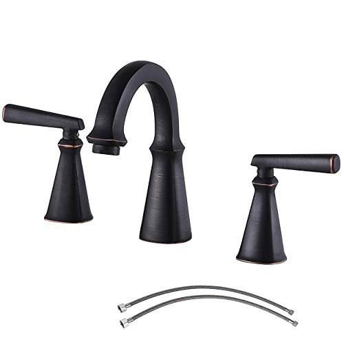 New Arrivals Ufaucet Bathroom Faucet Commercial Antique 2 Handle Widespread Oil Rubbed Bronze , 3 Holes 8 Inch Brass Bathroom Vanity Lavatory Faucets Black Friday - 50% OFF Ufaucet Bathroom Faucet Commercial Antique 2 Handle Widespread Oil Rubbed Bronze , 3 Holes 8 Inch Brass Bathroom Vanity Lavatory Faucets
